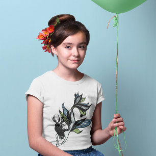 T-shirt Mermaid Belle main dessinée Imaginaire Art