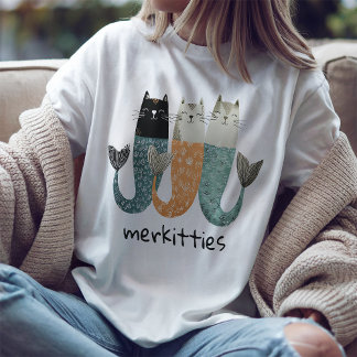 T-Shirt Mermaid Chat Mignon Merkitties