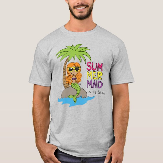 T-shirt Mermaid Cute Kids (Devant)