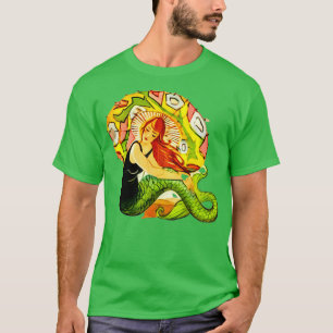 T-shirt Mermaid ECRU Art Déco vintage