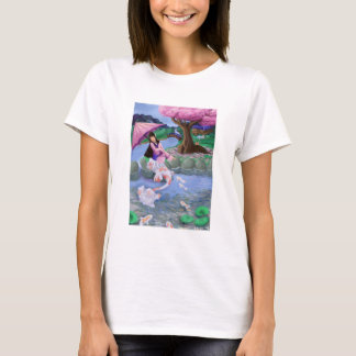 T-shirt Mermaid Koi landscape