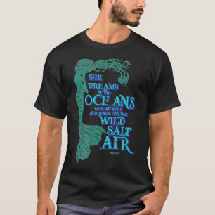 T-shirt Mermaid Maiden Elle rêve de l'océan Tard à Ni