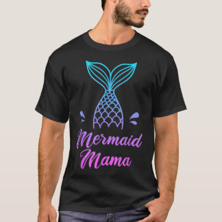 T-shirt Mermaid Mama Mermaman Sécurité Vêtements Fête des 