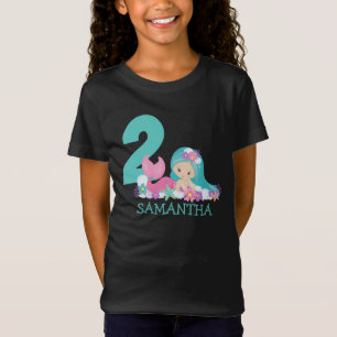 T-Shirt Mermaid Marina de 2ème anniversaire - De la mer T-
