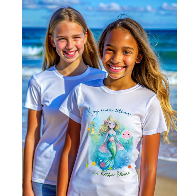 T-shirt Mermaid on dry land (Sirena en tierra firme)