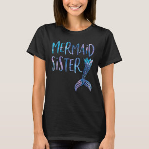 T-shirt Mermaid Soeur Queue Correspondante Escouade Sirène