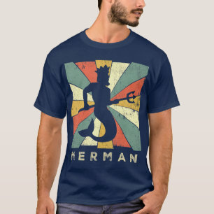 T-shirt Merman Lover Style rétro Vintage