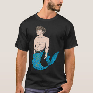 T-shirt Merman Mermen Merboy Majestic Boy Mermaid