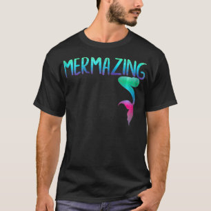 T-shirt Mermazing Pour Mermaid Moms Enfants Équipe De Sirè