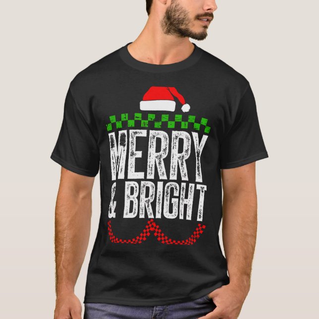 T-shirt Merry &amp; Bright Moody &amp; Uptight Matching Co (Devant)
