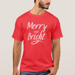 T-Shirt : Merry and Bright (red)