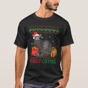 T-shirt Merry Catmas Cat Ugly Christmas Oriental Cat Mom D