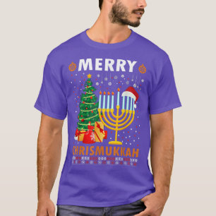 T-shirt Merry Chrismukkah 2021 Happy Hanukkah Christmas Sa