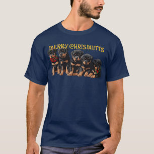 T-shirt Merry Chrismutts Noël Festive Puppies de Noël