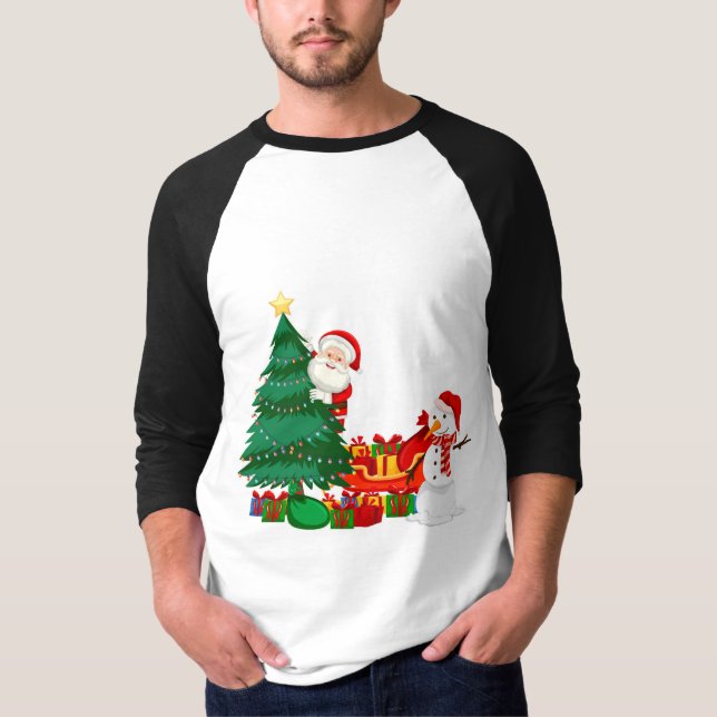 T-shirt Merry Christmas (Devant)