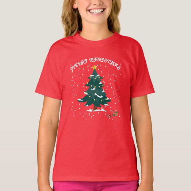 T-shirt Merry Christmas  (Devant)