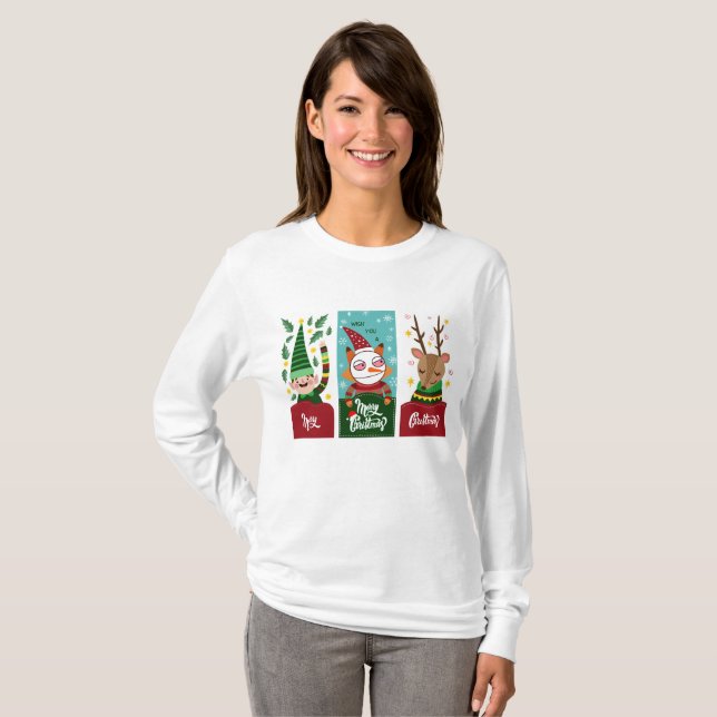 T-shirt Merry christmas (Devant entier)