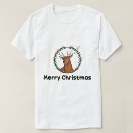 T-shirt Merry Christmas & Boho Deer Seasonal