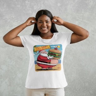 T-shirt merry christmas in summer for fat people