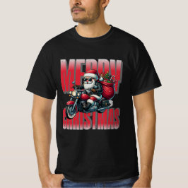 T-shirt Merry Christmas – Motorcycle Santa Design