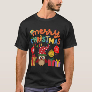T-SHIRT MERRY CHRISTMAS PRÉSENTE DES LUMIÈRES PÈRE NOË