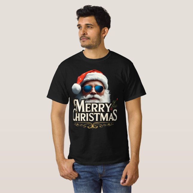 T-shirt Merry Christmas Santa – Funny Holiday (Devant entier)