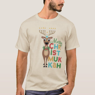 T-shirt Merry Christmukkah Reindeer