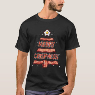 T-shirt Merry Crisness Oh Bacon Tree BBQ laid Noël S