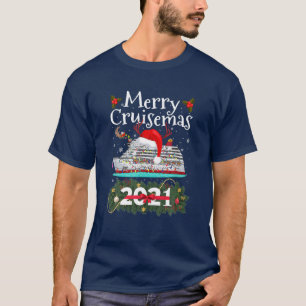 T-shirt Merry Cruisemas 2021 Funny Christmas Père Noël Boa