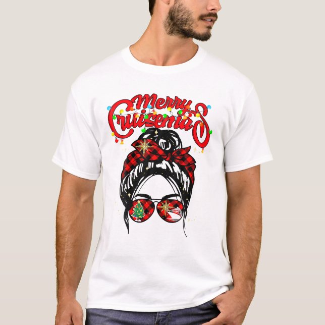 T-shirt Merry Cruisemas 2022 Funny Family Cruise Noël (Devant)