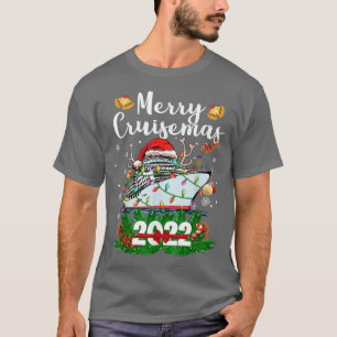 T-shirt Merry Cruisemas 2022 Noël Père Noël Reindeer Crui