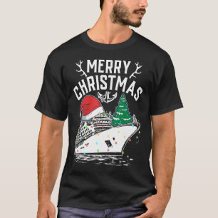 T-shirt Merry Cruisemas Cruise Ship Famille Noël Drôle