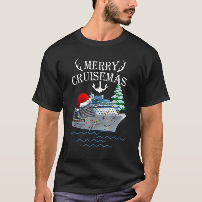 T-shirt Merry Cruisemas  Cruise Ship Matching Family Chris (Devant)