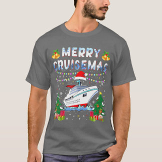 T-shirt Merry Cruisemas Famille Croisière Noël 2023 vinta