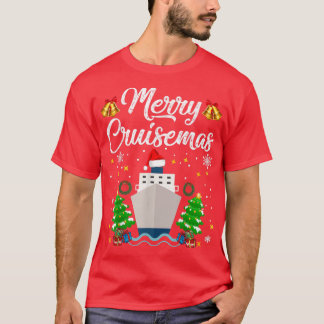 T-shirt Merry Cruisemas Famille Noël 2021 en croisière