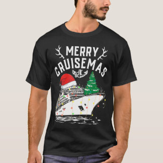 T-shirt Merry Cruisemas Funny Cruise Ship Famille Noël