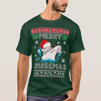 T-shirt Merry Cruisemas Funny Cruise Ship Family Ugly Chri