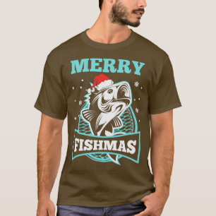 T-shirt Merry Fishmas Funny Christmas Fishing