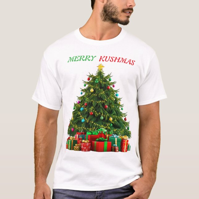 T-shirt Merry kushmas (Devant)