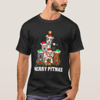 Merry Pitmas Santa Pitbull Dog Ugly Christmas Xmas