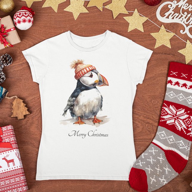 T-shirt Merry Puffin, personnalisé (Créateur téléchargé)