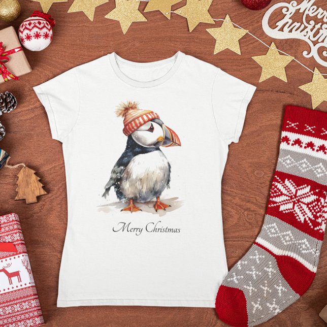 T-shirt Merry Puffin, personnalisé (Créateur téléchargé)