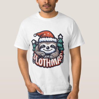 T-shirt MERRY SLOTHMAS gift