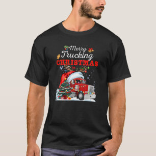 T-shirt Merry Trucker Camion de Noël Chauffeur de camion m