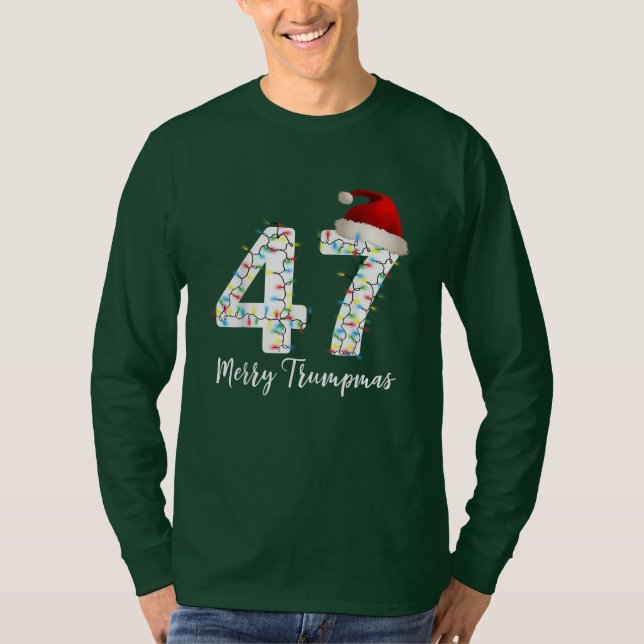 T-shirt Merry Trumpmas, Trump Joyeux Noël, Trump Xmax (Devant)