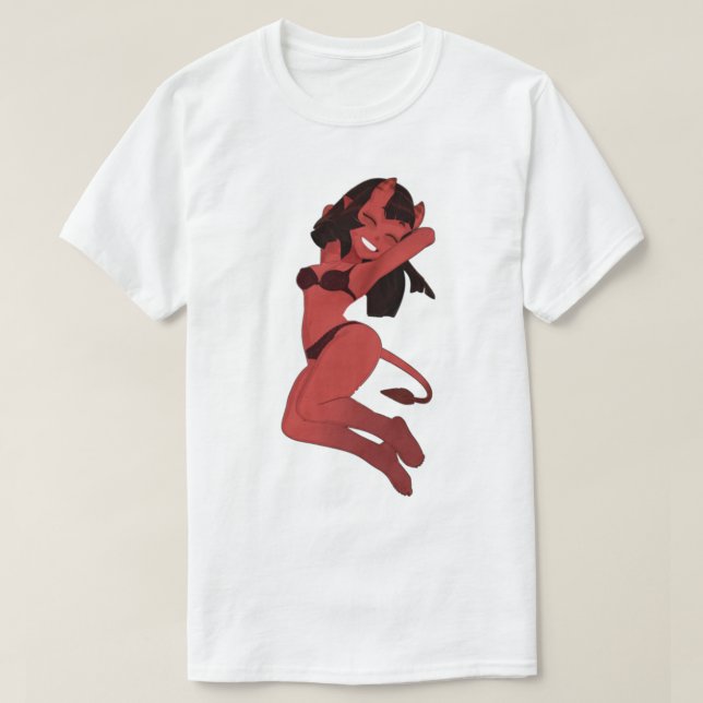 T-shirt Meru Le Succubus Cute Trendy Stiker-Bad Girl (Design devant)