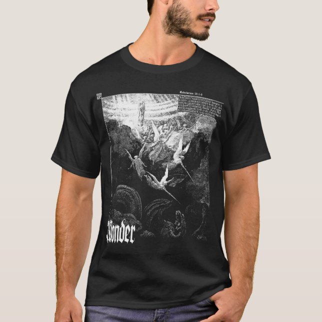 T-shirt MERVEILLE dans la chemise de ciel (Devant)