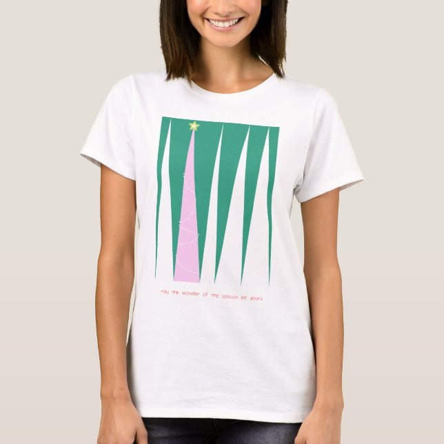 T-shirt Merveilleuse de la saison Arbre de Noël (Devant)