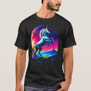 T-shirt Merveilleuse Licorne Colorée Sauvage