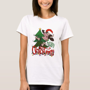 T-shirt Merveilleuse vache de Noël